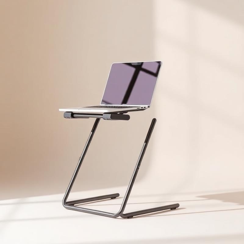 MGL / generic ergonomi Katlanabilir Laptop Sehpası (Yükseklik Ayarlı) — Ev ofisi ve yatakta kullanım için ayarlanabilir,…