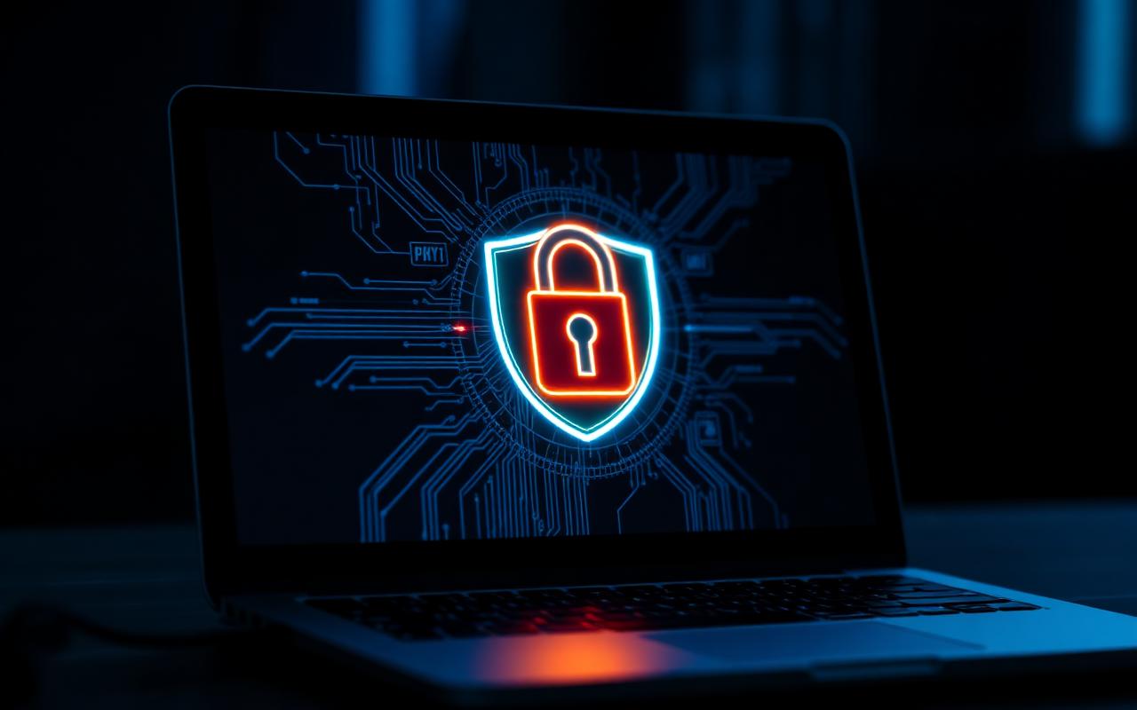 VPN Nedir, Hangi Durumlarda Gerekli? — Dizüstü ekranında kilit ikonu | Teknoloji rehberi